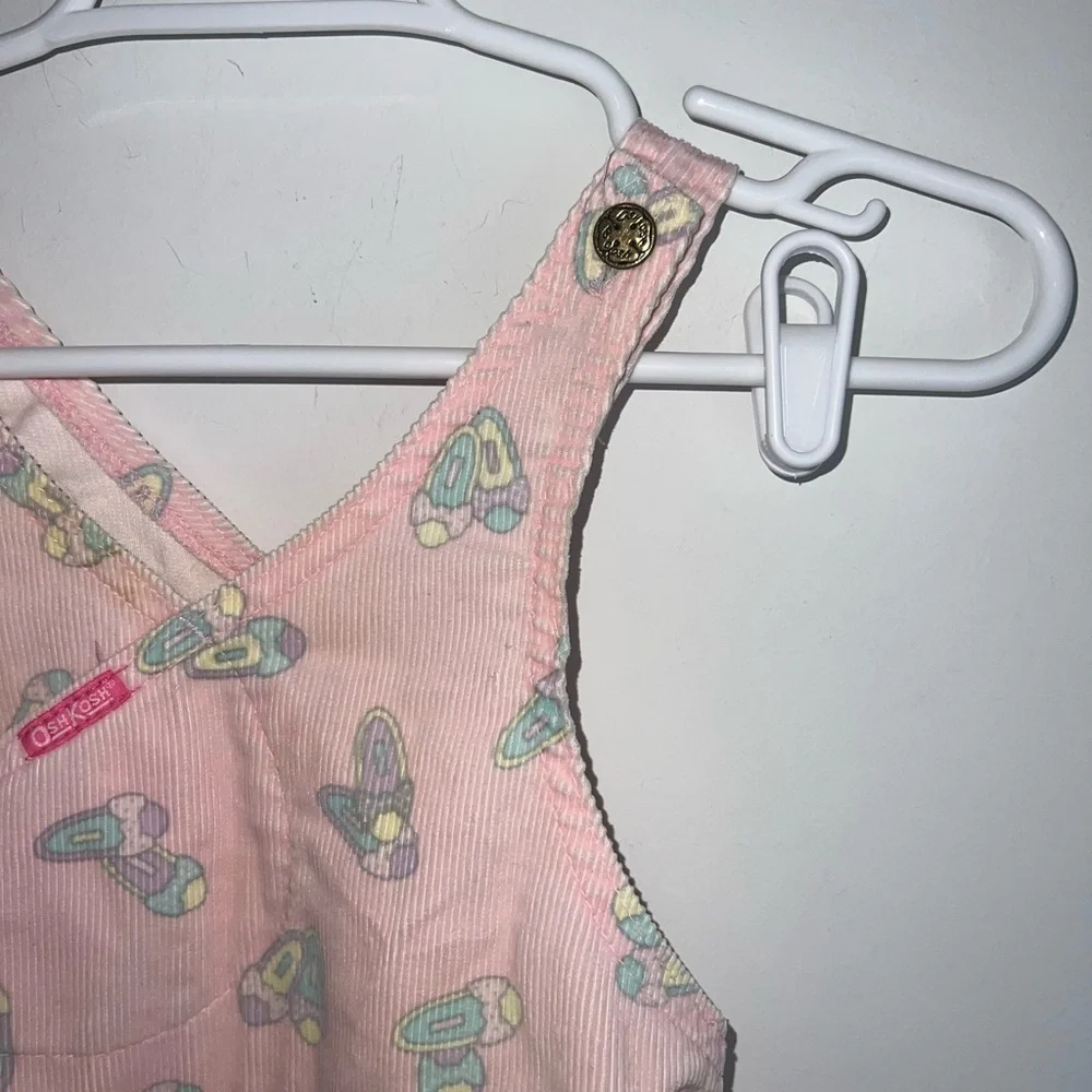 Vintage Oshkosh Corduroy Pink Overalls Dress size 5